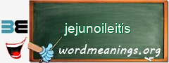 WordMeaning blackboard for jejunoileitis